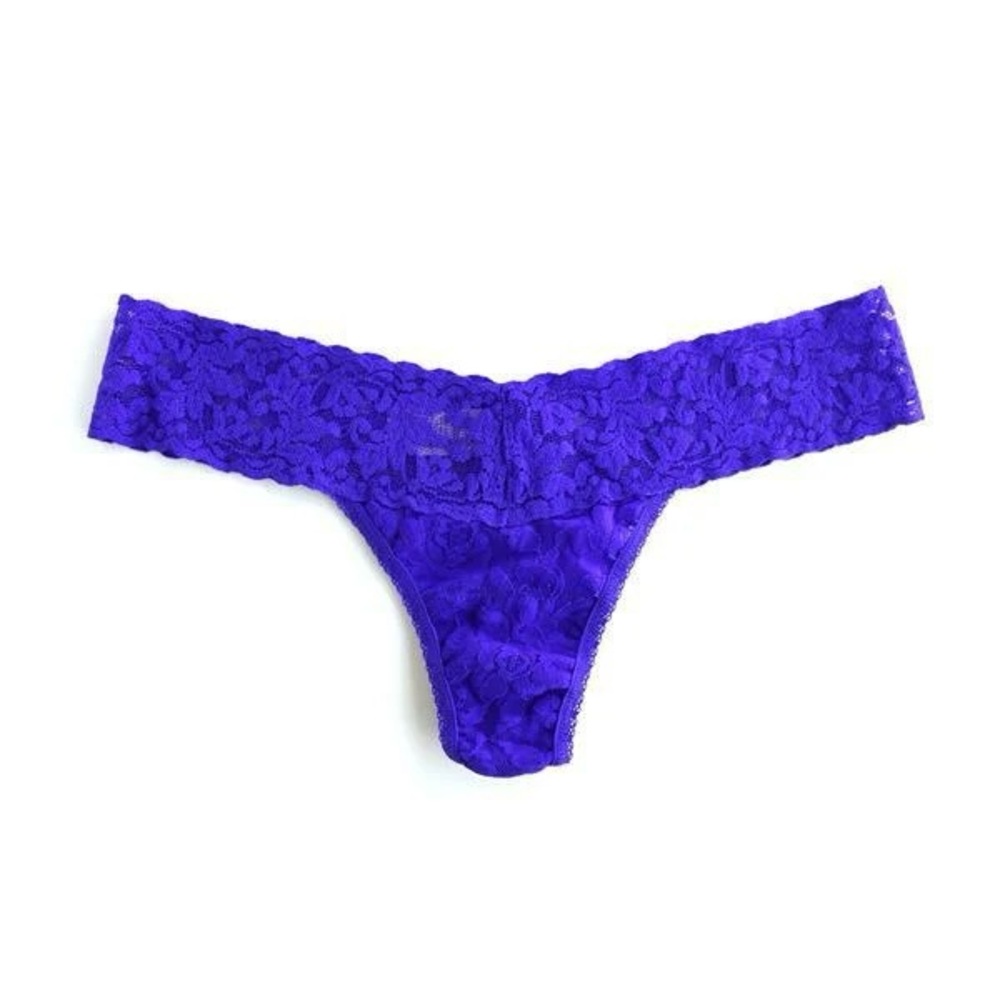 NEW Hanky Panky Original Rise Thong Electric Blue OS - Picture 3 of 7